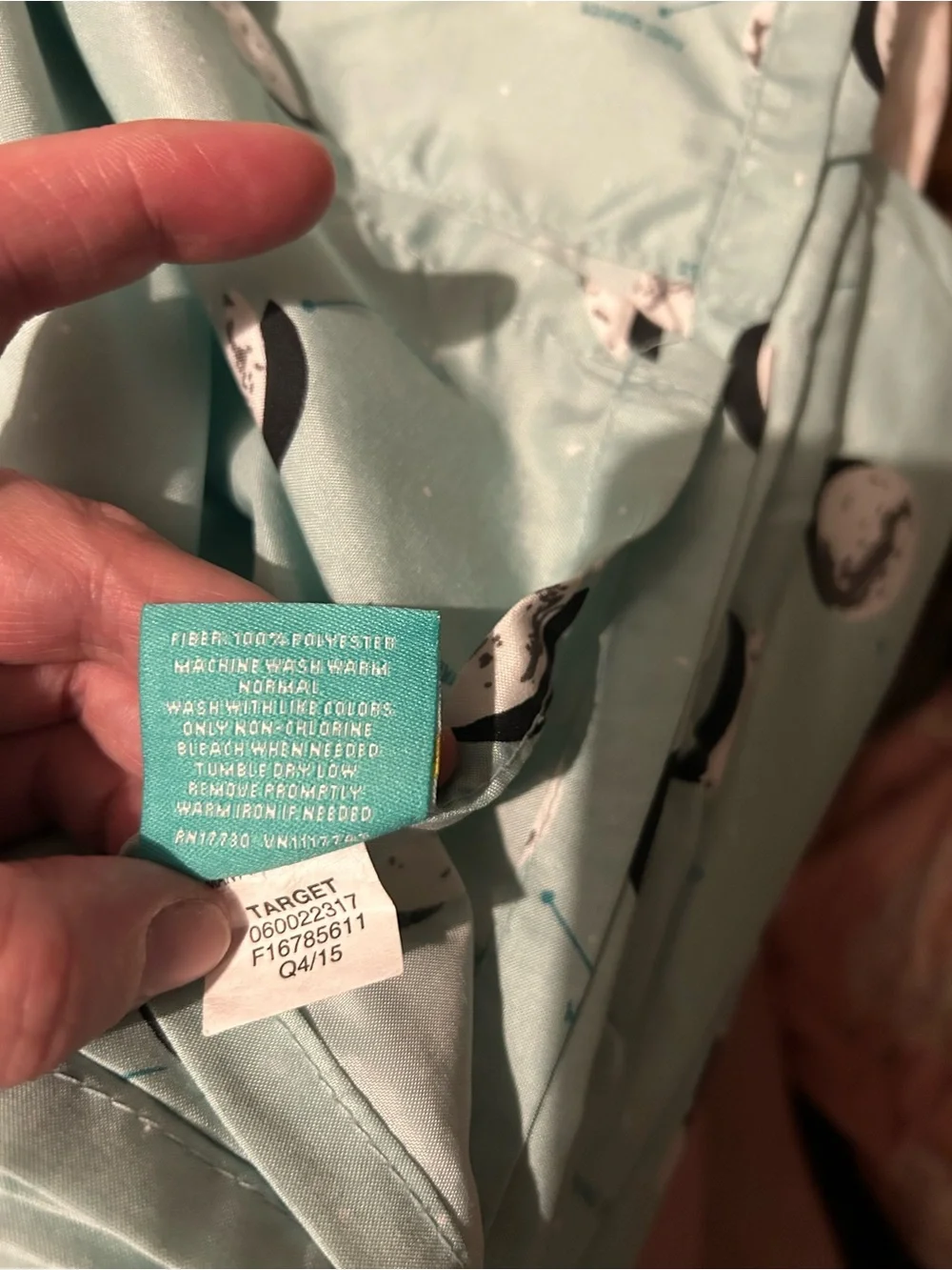 Pillowfort Mint Moon Phase Full Size Sheet Set